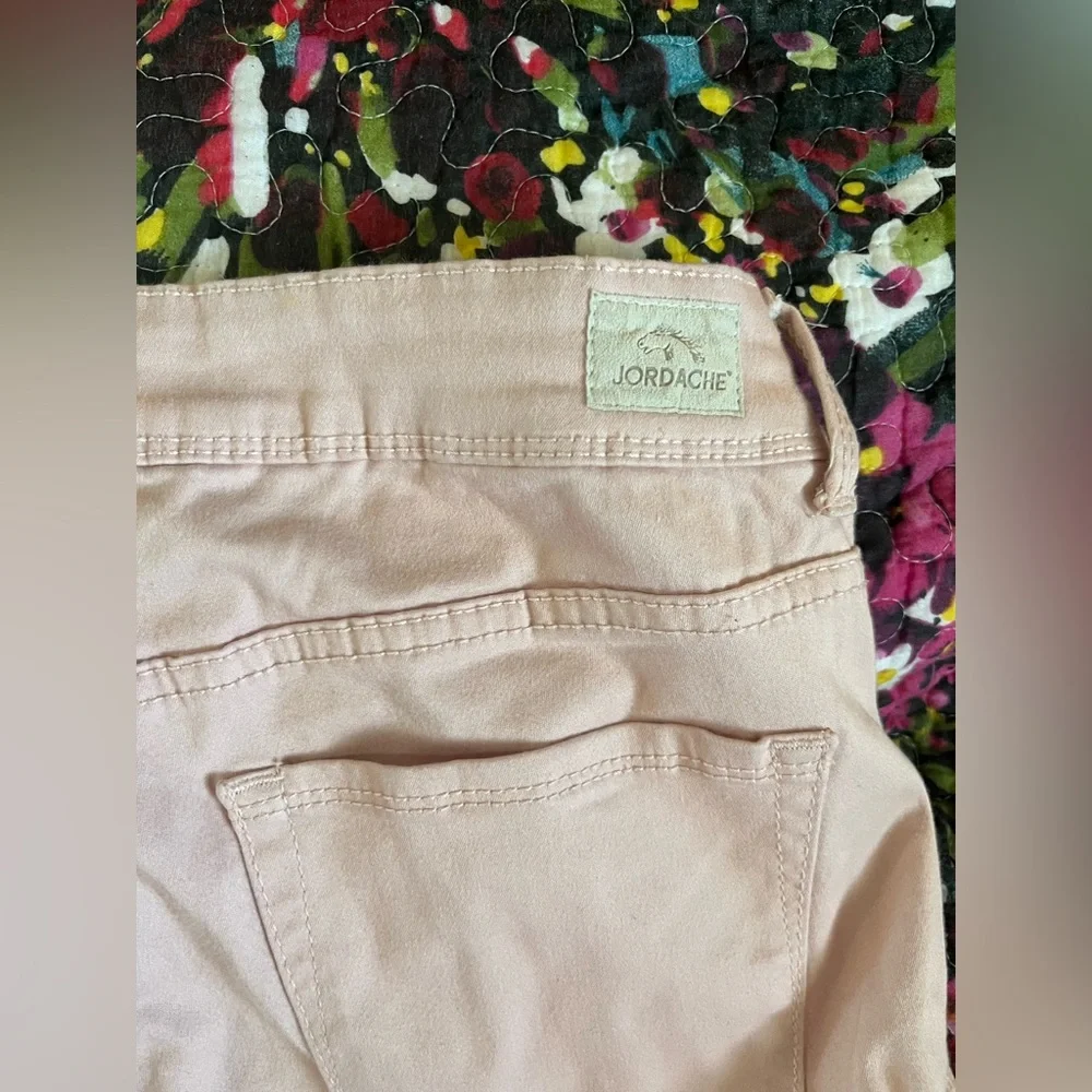 Jordache Jeans Women's Light Pink High Rise Ankle Leggings